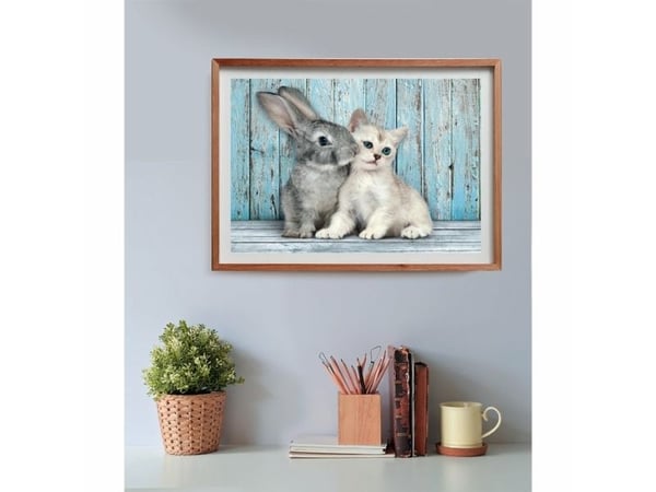Clementoni High Quality Collection Cat & Bunny, 500 stykker, Dyr, 18 år