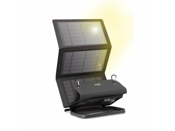 SBS kannettava laturi aurinkokennoilla. 10W