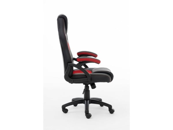 Raptor Gaming gamingstol GS-40 PU + stoff svart/rød