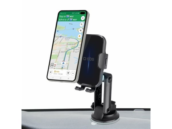 SBS TESUPEXTWIR15W, Mobiltelefon/smarttelefon, Aktiv holder, Bil, Sort