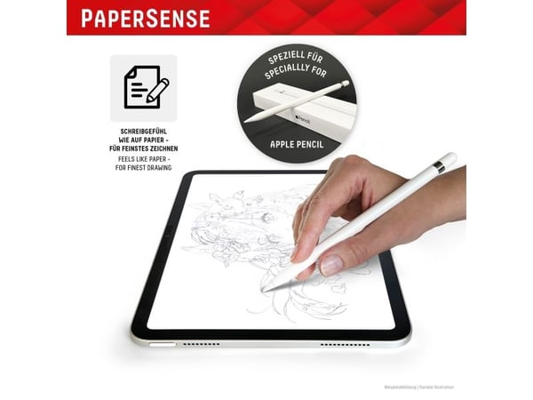 Displex TABLET PAPERSENSE für iPad Pro 11'' (1./2./3./4. Gen.)/Air (4./5. Gen.) - wiederablösbare Schreibfolie und Zeichenfolie mit Paper Feeling (...