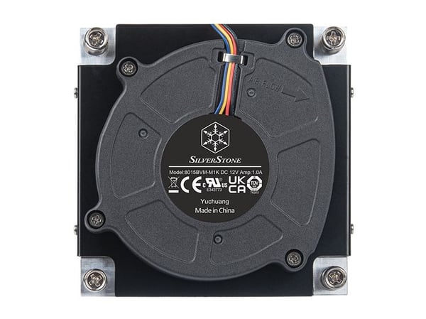 Silverstone SST-XE01-1700A, Luftkjøler, 8 cm, 1000 RPM, 5500 RPM, Sort
