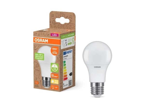Osram 4058075831803, 8,5 W, 60 W, E27, 806 lm, 15000 timer, Varm hvit