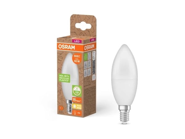 Osram 4058075832008, 7,5 W, 60 W, E14, 806 lm, 15000 timer, Varm hvit