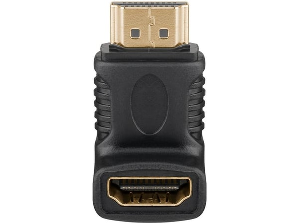 Goobay 65749, HDMI Type A (Standard), HDMI Type A (Standard), Hunkjønn, Hankjønn, Rett, Ledning feste