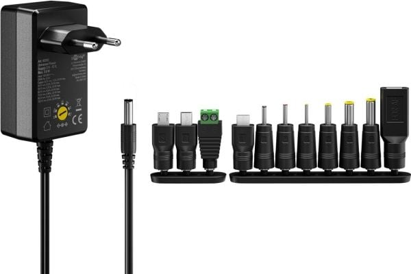 Goobay 65592, Universell, Innendørs, 100-240 V, 3,6 W, Overstrøm, Over-spenning (volt), Overbelastning, Kortslutning, Sort