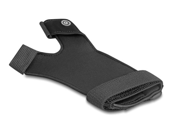 Delock - Höger handske med handrem - svart