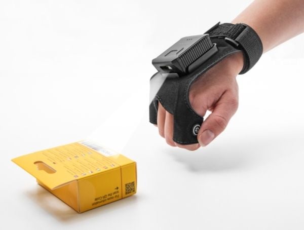 Delock - Höger handske med handrem - svart