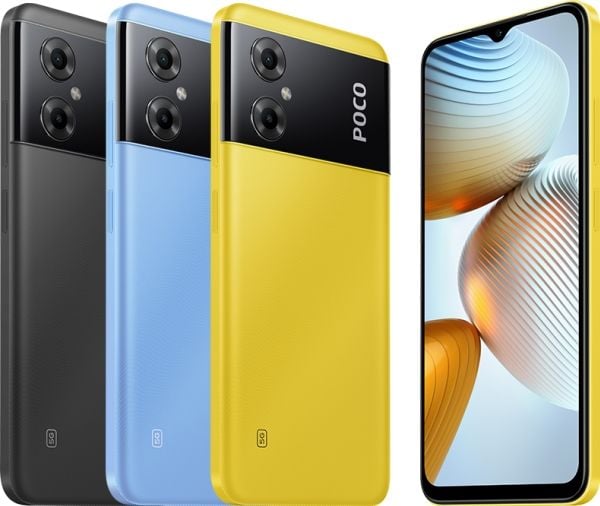 POCO M4 5G, 16,7 cm (6.58"), 4 GB, 64 GB, 13 MP, Android 12, Musta