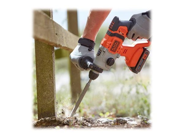Black &amp; Decker -porakone BCD900B-XJ; 1,2 J; SDS-plus; 18 V (ilman akkua ja laturia) - SOLO