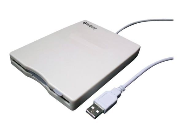 Sandberg USB Floppy Mini Reader - Platestasjon - Diskett (1.44 MB) - USB - ekstern