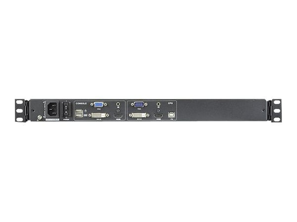 ATEN CL6700MW - KVM-konsoll - USB - 17.3" - kan monteres i rack - 1920 x 1080 Full HD (1080p) @ 60 Hz - HDMI, DVI-D, VGA - 1U