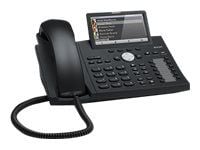 snom D375 - VoIP-telefon - med Bluetooth-grensesnitt - treveis anropskapasitet - SIP - 12 linjer - svart, blå