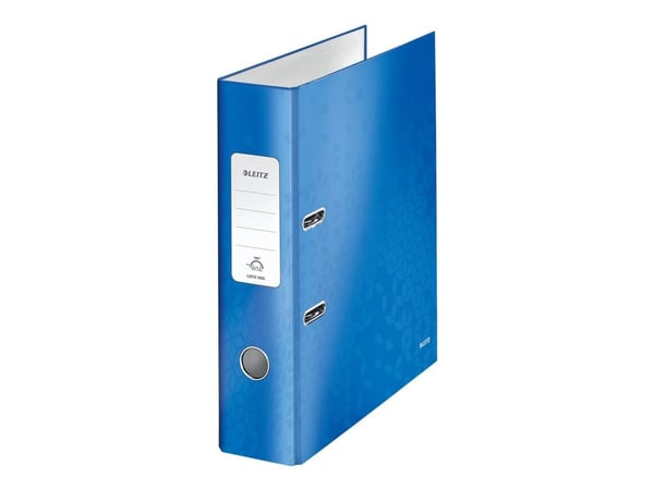 Leitz WOW 180° - Spakbågesfil - ryggbredd: 80 mm - för A4 (210 x 297 mm) - kapacitet: 600 ark - metallic-blå