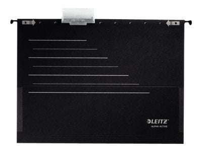 Leitz ALPHA Active - Hengefil - med fliker - svart