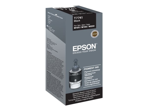 Epson T7741 - 140 ml - svart - original - blekkrefill - for Epson L1455, L605, L655, M100