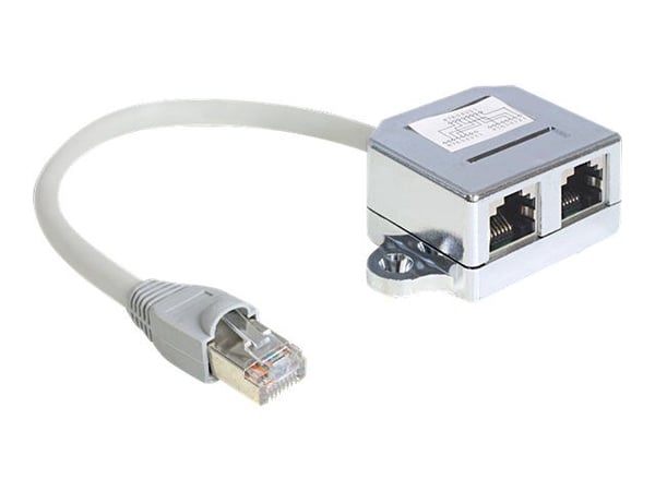 DeLOCK 65441, 0,15 m, RJ-45, 2 x RJ-45, Harmaa