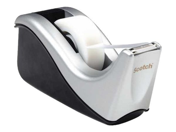 Scotch C60 - Dispenser - skrivebord - svart/sølv-dispenser