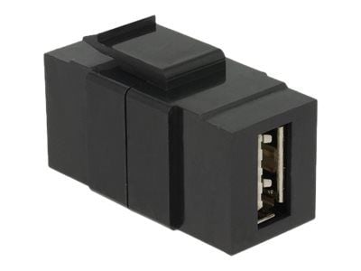 DeLOCK 86368, Musta, USB 2.0 A, USB 2.0 A, Kulta, 22,3 mm, 17,1 mm