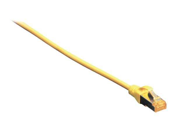 DIGITUS - Koblingskabel - RJ-45 (hann) til RJ-45 (hann) - SFTP - CAT 6a - med støvel, halogenfri, formstøpt, uten hindringer, flertrådet - gul, RAL...