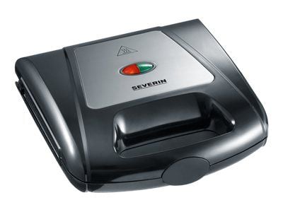 SEVERIN SA 2968 - Leivänpaahdin / vohvelikone / grilli - 1 kW - musta/kromi