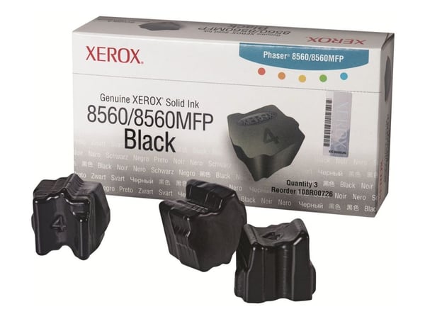 Xerox Phaser 8560MFP - 3-pack - svart - original - fast bläck - för Phaser 8560