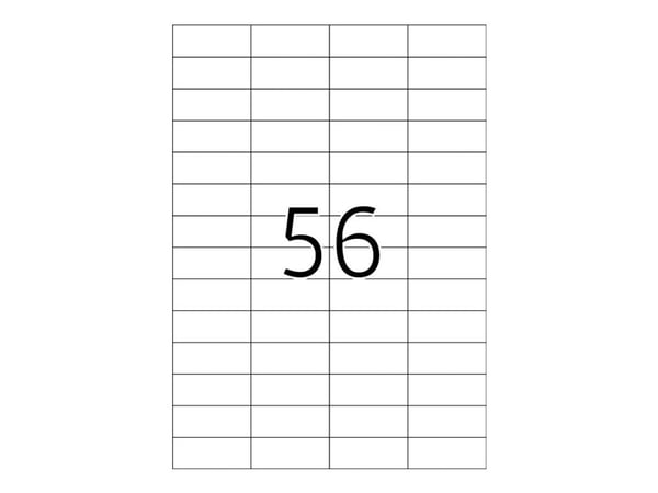 HERMA Premium - Papir - matt - permanent selv-adhesiv - hvit - 52.5 x 21.2 mm 5600 etikett(er) (100 ark x 56) laminerte etiketter