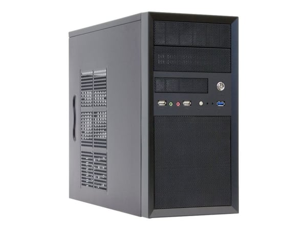 Chieftec Mesh Series CT-01B - Tower - micro ATX - ingen strömförsörjning (ATX12V 2.3/ PS/2) - USB/ljud