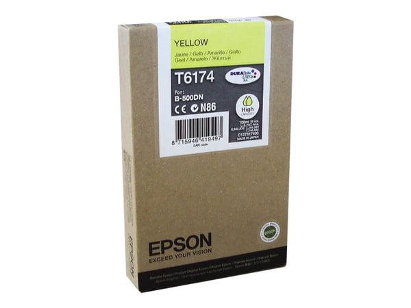 Epson B500DN-/B510DN-mustepatruuna HC keltainen 7k, Korkea (XL) värintuotto, Väriainepohjainen muste, 100 ml, 1 kpl