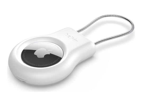 Belkin MSC009btWH, Avaimenperä äänellä, Valkoinen, Naarmuuntumisenkestävä, 1 kpl, AirTag