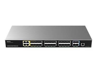 Grandstream GWN7831 - Kytkin - Aggregaatio - L3 - Hallittu - 4 x combo Gigabit SFP + 20 x Gigabit SFP + 4 x 10 Gigabit SFP+ - työpöytä, seinäasenne...