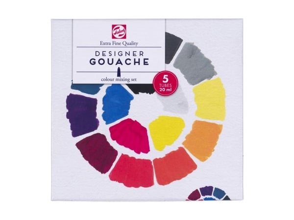 Talens Gouache Extra Fine blandningsset | 5 x tuber Talens Gouache Extra Fine blandningsset | 5 x tuber