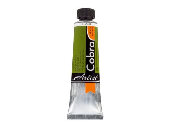 Cobra Artist Water-Mixable Oil Color Tub Olive Green Yellow 639