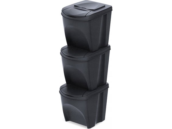 Prosperplast sopkärlssats ECO SET3 antracit 25 L...