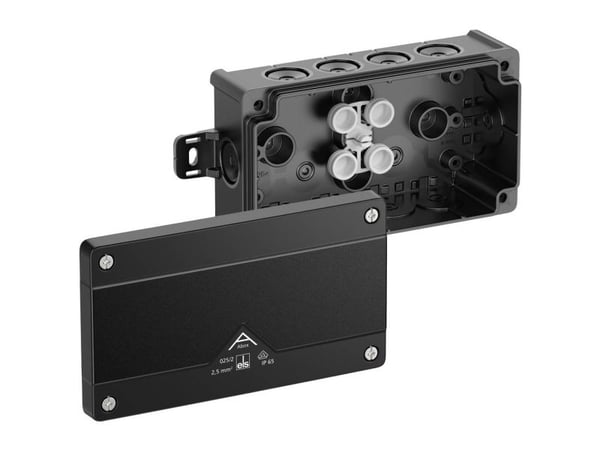 Spelsberg Abox 025/2 AB-L/sw förgreningsbox (LxBxH) 87 x 152 x 52 mm svart IP66 1 st