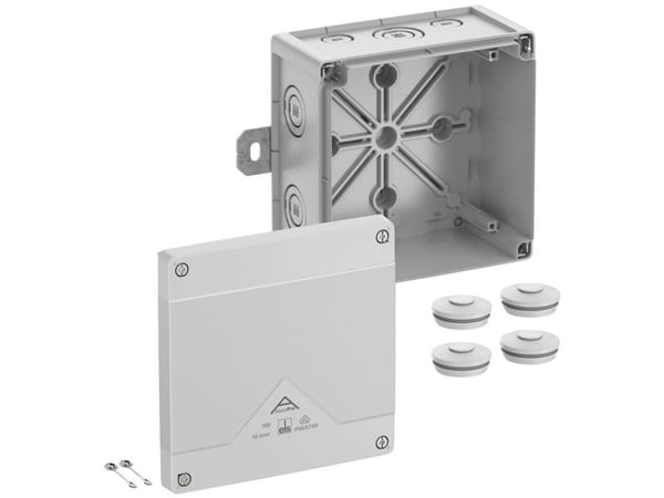 Spelsberg 41040101 kopplingsdosa (L x B x H) 152 x 152 x 85 mm grå IP66, IP67, IP69 1 st (41040101)