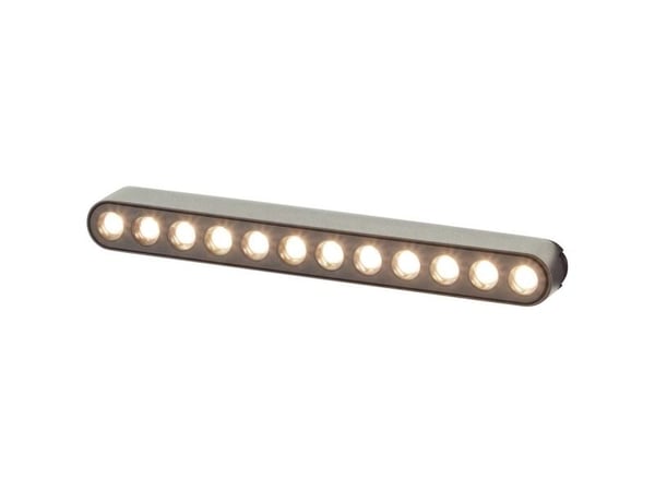 Brilliant Click&Shine blank spot LED-skinne spot 12 W LED-modul sort