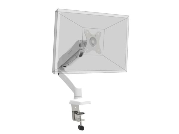 PORT - Monteringssett (justerbar monitorarm, skrivebordsklemmemontering, kausemontering) - justerbar arm - for LCD-skjerm - aluminium, plastikk, st...