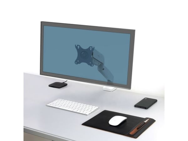 PORT - Monteringssett (justerbar monitorarm, skrivebordsklemmemontering, kausemontering) - justerbar arm - for LCD-skjerm - aluminium, plastikk, st...