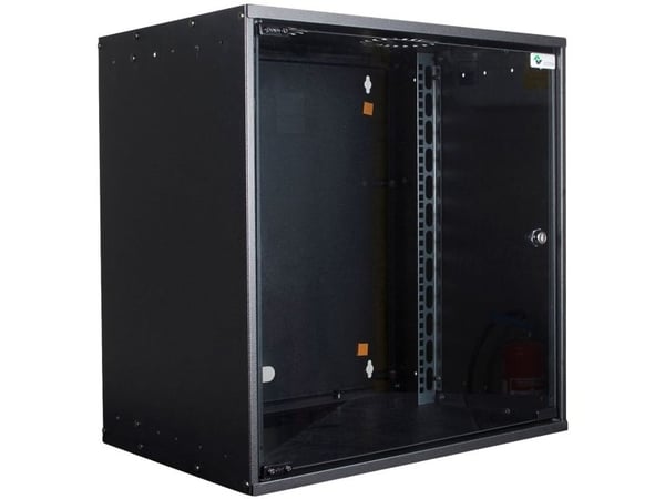 Lanview by Logon - Rack skåp - 53 x 40, unmounted - väggmontering - svart, RAL 9005 - 12U - 19"