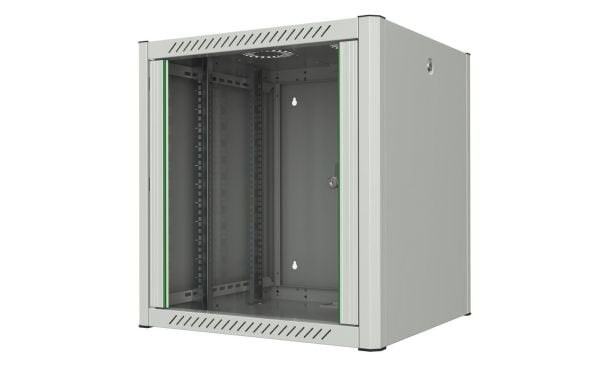 Lanview by Logon - Rack skap - 60 x 56, pro - veggmonterbar - hvit, RAL 7035 - 12U - 19"
