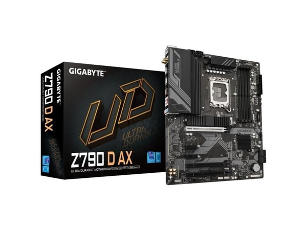 Gigabyte Z790 D AX - 1.0 - hovedkort - ATX - LGA1700-sokkel - Z790 Chipset - USB-C 3.2 Gen2, USB-C 3.2 Gen 1, USB 3.2 Gen 2, USB 3.2 Gen 1 - 2.5 Gi...