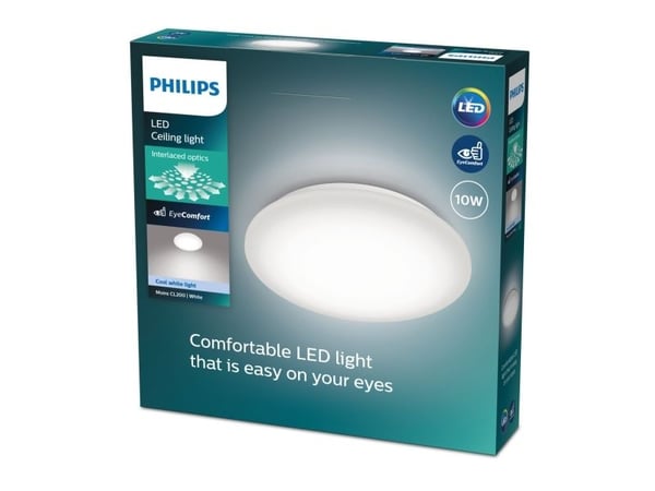 Philips CL200 - Vegg/taklampe - LED - 20 W - varmt hvitt lys - 2700 K - hvit