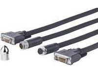 VivoLink Pro Cross Wall - DVI-kabel - DVI-D (hann) til DVI-D (hann) - 20 m - tommelskruer