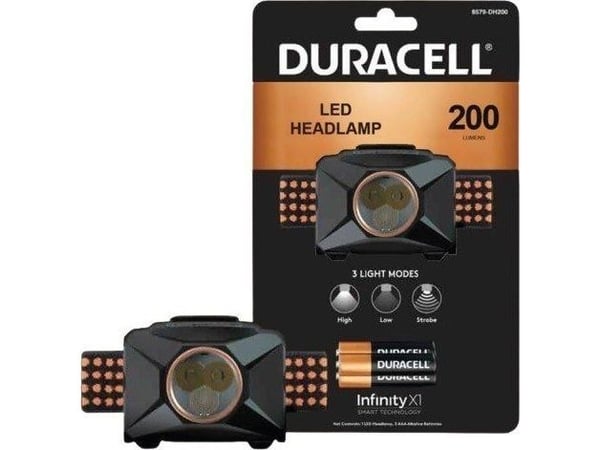 Duracell 200 Lumenin otsalamppu