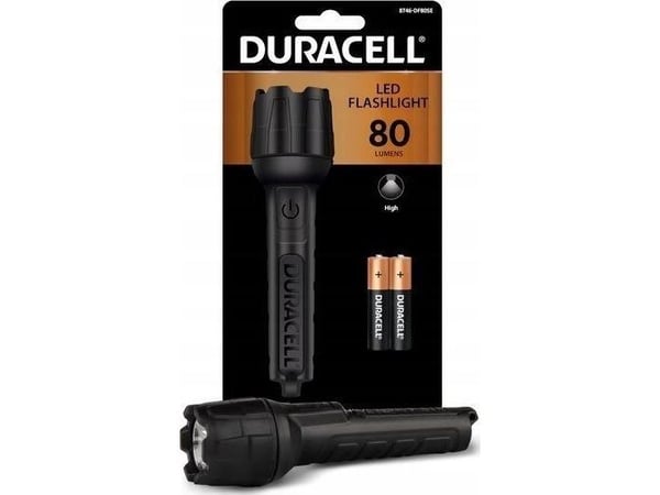 Lommelykt Duracell Lommelykt gumowa 80 LM 2AAA
