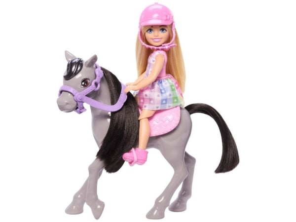 Barbie Mattel Chelsea dukke + ponni HTK29