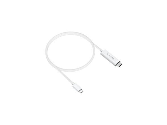 HyperDrive - Adapterkabel - USB-C hann til HDMI hann - 2.5 m - hvit - 4K 60Hz støtte, Støtte for DP Alt-modus