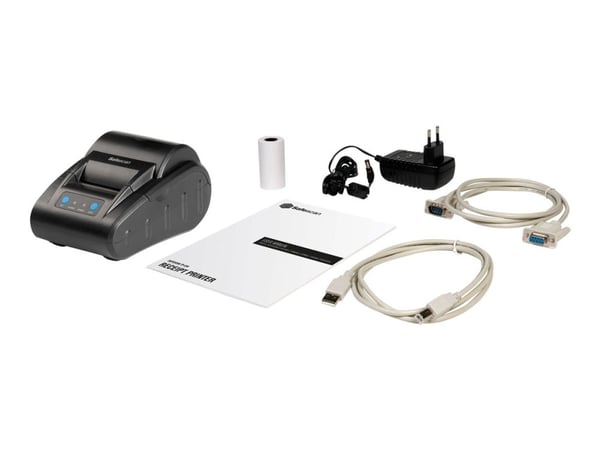 Safescan TP-230 - Etikettskriver - termolinje - 203 dpi - inntil 60 mm/sek - USB, seriell - svart