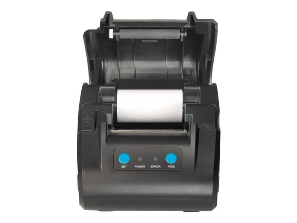 Safescan TP-230 - Etikettskriver - termolinje - 203 dpi - inntil 60 mm/sek - USB, seriell - svart